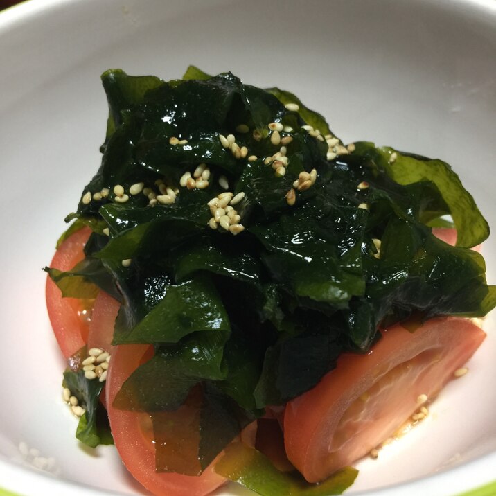 トマトとワカメの三杯酢
